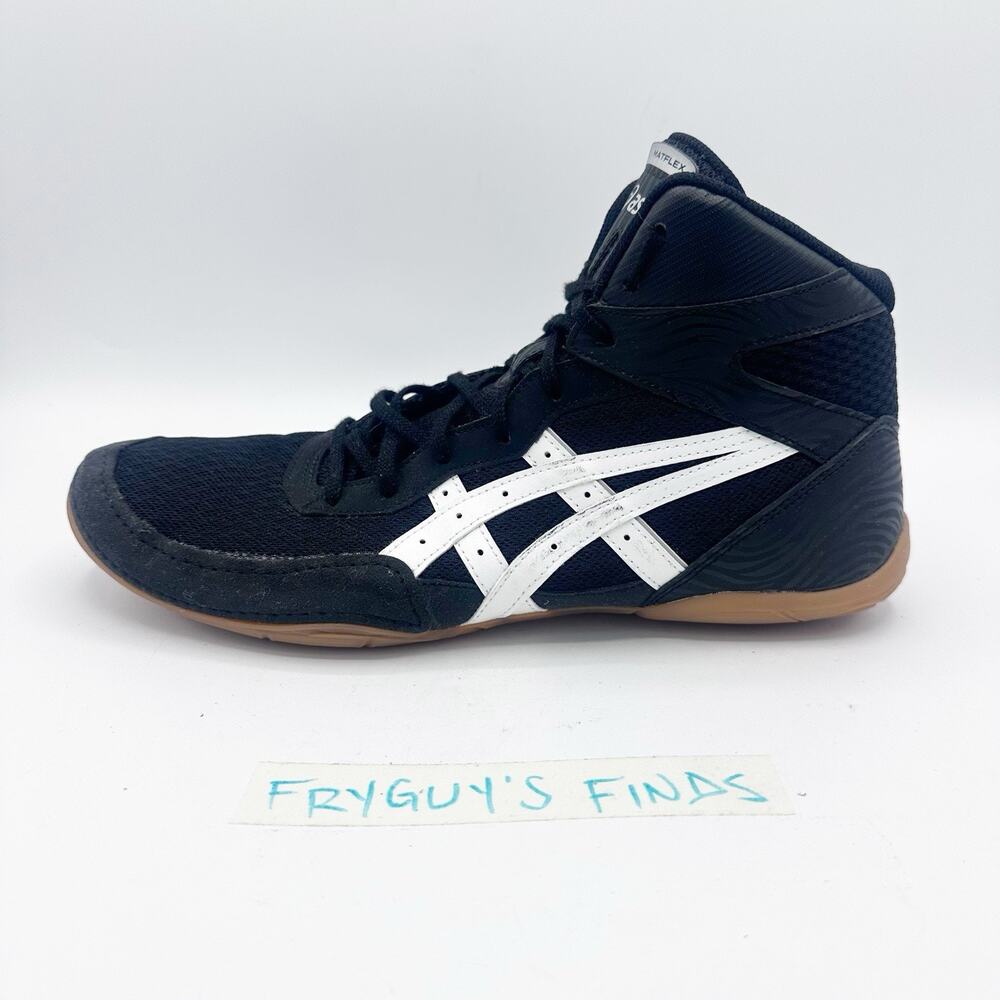ASICS Matflex 7 Wrestling Shoes Men's Size US 11.5 Black White Gum 1081A051